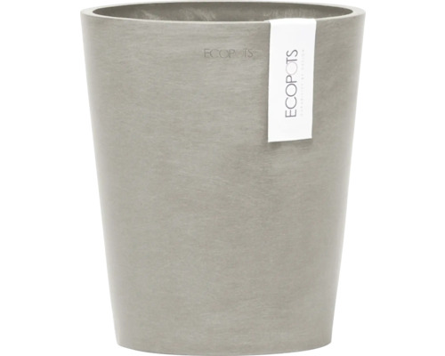Vase de fleurs Ecopots Morinda plastique Ø 15,5 cm 17,1 x 17,1 x 19,5 cm brun Pot de fleurs Ecopots en plastique