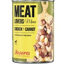 Josera Menu pour les amateurs de viande Alimentation humide pour chiens au poulet et aux carottes en conserve