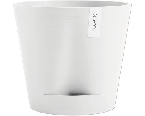 Blumentopf Ecopots Venice Kunststoff Ø 37,7 cm 40,2 x 40,2 x 35,7 cm weiß Weißer Blumentopf aus Kunststoff