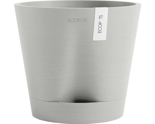 Blumentopf Ecopots Venice Kunststoff Ø 18,3 cm 20,1 x 20,1 x 17,7 cm grau