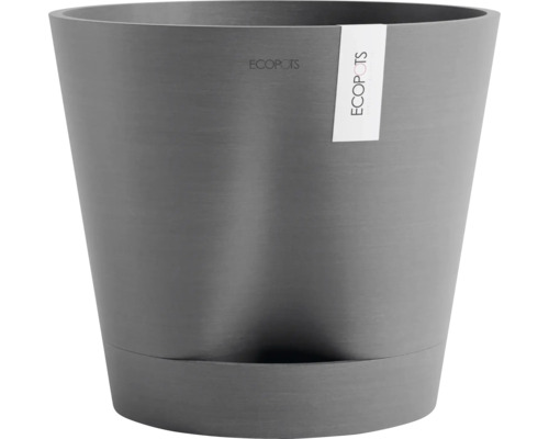 Blumentopf Ecopots Venice Kunststoff Ø 37,7 cm 40,2 x 40,2 x 35,7 cm grau Grauer Pflanztopf