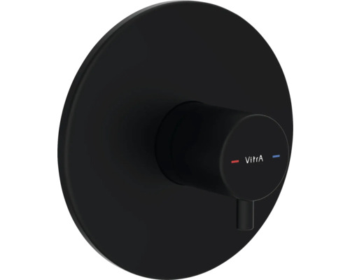 Mitigeur 3 voies VitrA Flow Soft noir mat A4337836EXP sans corps de base à encastrer Mitigeur de douche mural Vitra noir