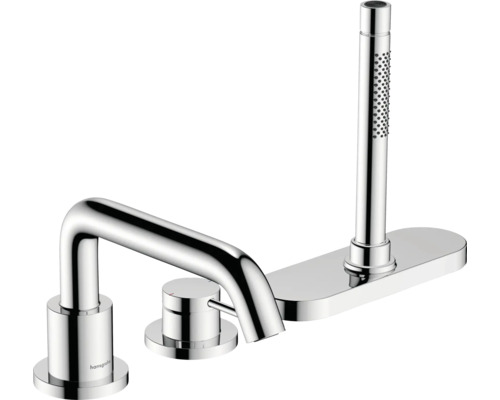 Robinetterie pour bord de baignoire hansgrohe TECTURIS S chrome sans corps de base encastré 73447000