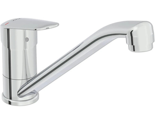Mitigeur monocommande pour lavabos en métal.