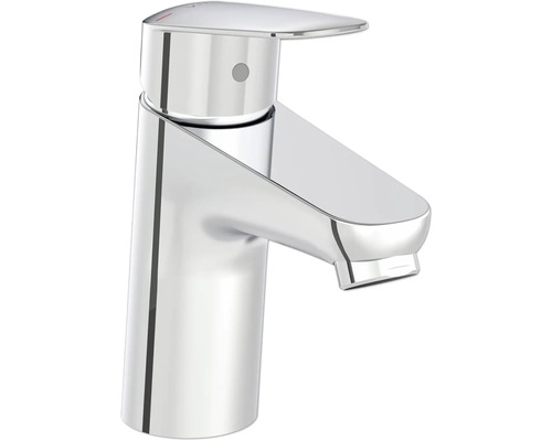 VitrA Niederdruckarmatur Einhebel Waschtischarmatur FLOW ROUND chrom A43494ND Einhandmischer aus Metall für das Waschbecken