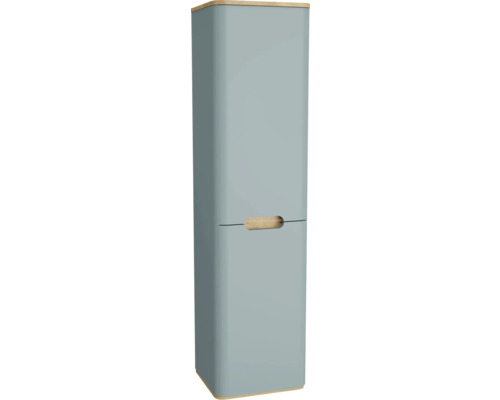 Armoire haute VitrA Sento gauche avec panier à linge lxhxp 40 x 157,5 cm x 35 cm couleur de façade vert fjord mat 65908