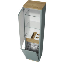 Hochschrank VitrA Sento links mit Wäschekorb BxHxT 40 x 157,5 cm x 35 cm Frontfarbe fjordgrün matt 65908