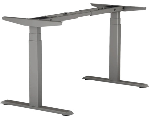 Piètement de table E-MORE hauteur réglable électriquement sur 3 niveaux 640-1290 mm anthracite 2 moteurs