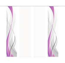 Panneau japonais Home Fashion Wuxi violet 60x245 cm lot de 4
