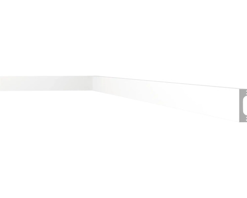 Cimaise murale pack pro C19, 18 x 2 m, 10 x 38 mm Plinthe en plastique