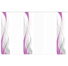 Abstrakter Hintergrund mit Wellenmuster in Weiß und Violett
