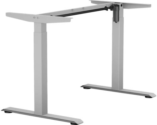 Piètement de table E-SMART réglable en hauteur électrique à 2 niveaux 700-1170 mm argent 1 moteur