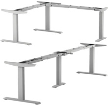 Piètement de table réglable en hauteur pour bureaux d''angle