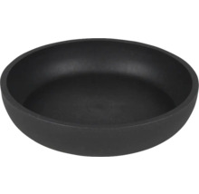 Schwarze gusseiserne Schüssel
