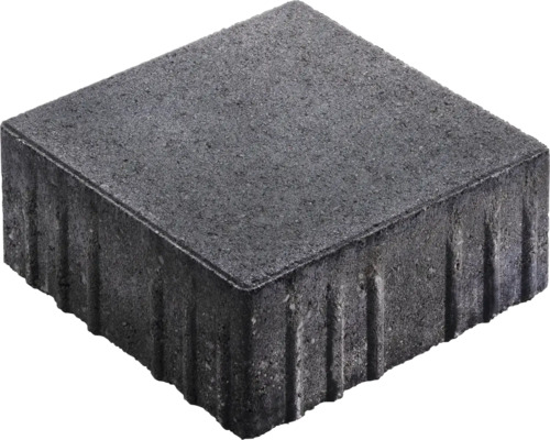 Pavé carré Crescendo anthracite avec mini-chanfrein 20 x 20 x 8 cm