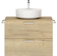 Waschtisch mit Unterschrank und Aufsatzwaschbecken