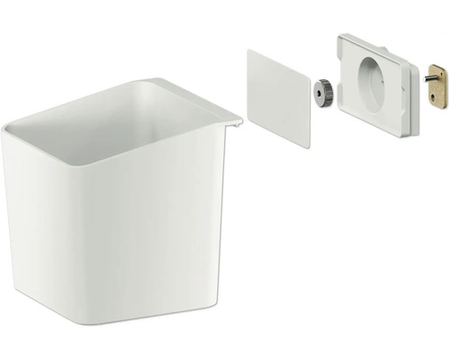 Seau en plastique avec matériel de montage