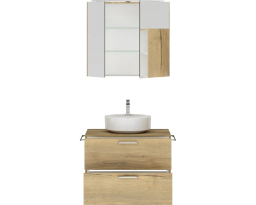 Waschtischkombination mit Spiegelschrank für das Badezimmer