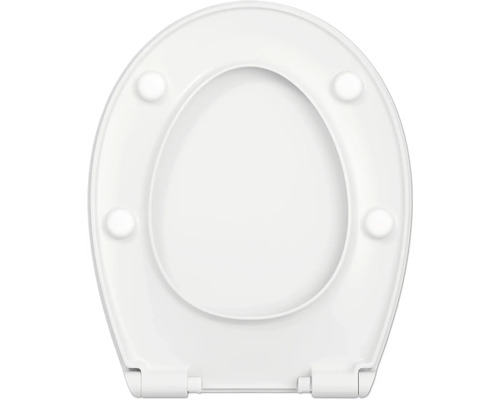 Toilettensitz aus Kunststoff, Draufsicht