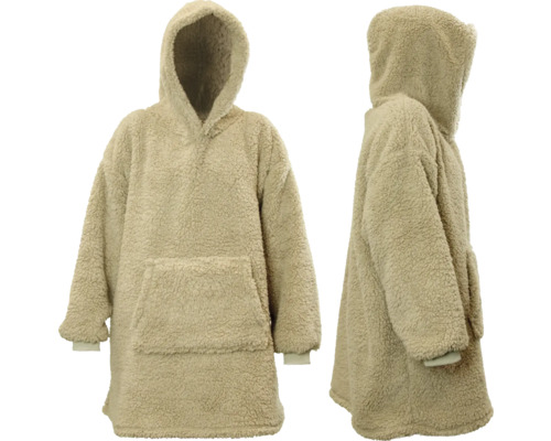 Unique Living Kapuzenpullover Oversized Hoody Teddy chateau grey 70x50x87 cm