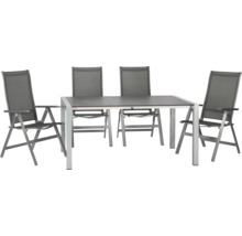 Ensemble table de jardin avec quatre chaises