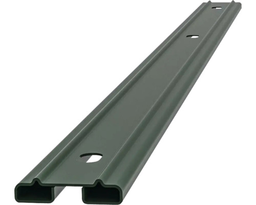 Profilleiste Abdeckleiste Multi 63 cm, grün Zaunriegel aus Metall mit Löchern