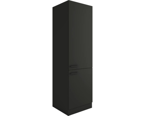 Armoire à provisions Optifit Madrid420 lxpxh 60 x 57,1 x 206,8 cm couleur de façade anthracite mat couleur du corps gris tirant réversible (peut être monté à gauche ou à droite)