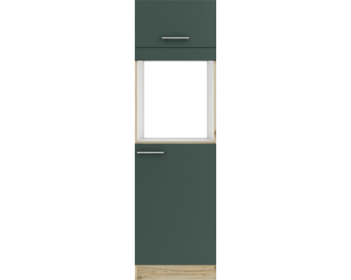 Küchenschrank mit zwei Schubladen und offenem Fach