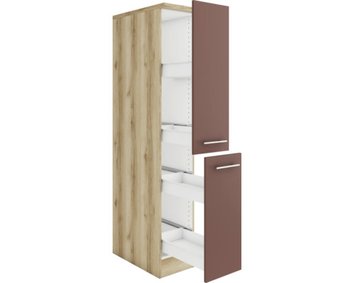 Küchenschrank mit Holzoptik und zwei Auszügen