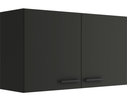 Armoire suspendue Optifit Madrid420 lxpxh 100 x 34,6 x 57,6 cm couleur de façade anthracite mat couleur du corps gris