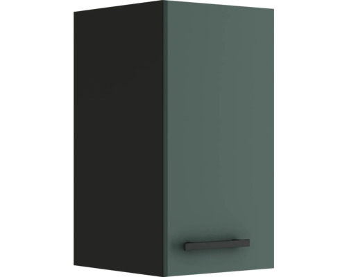 Armoire suspendue Optifit Verona405 lxpxh 30 x 34,6 x 57,6 cm couleur de façade vert mat couleur du corps gris tirant réversible (peut être monté à gauche ou à droite)