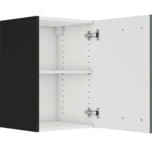 Armoire suspendue ouverte avec une étagère