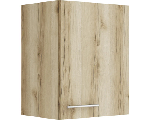 Optifit Hängeschrank Livorno290 BxTxH 45 x 34,6 x 57,6 cm wildeiche matt strukturiert zerlegt Anschlag reversibel KULI O456-9+ Hängeschrank mit Holzstruktur und Griff