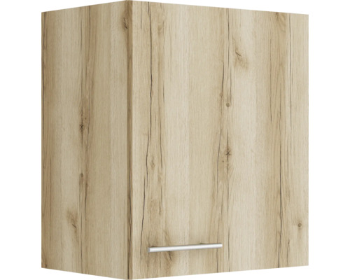 Optifit Hängeschrank Livorno290 BxTxH 50 x 34,6 x 57,6 cm wildeiche matt strukturiert zerlegt Anschlag reversibel KULI O506-9+ Hängeschrank mit Holzdekor und Griff