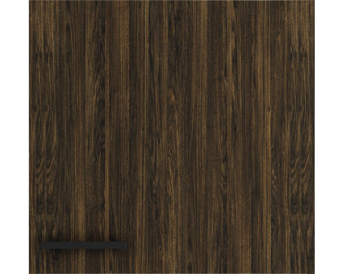 Küchenfront mit Holzstruktur und Griff