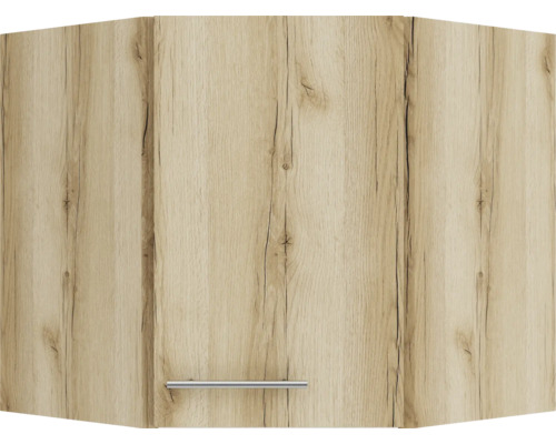 Élément haut d''angle avec décor bois