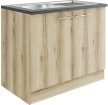 Spülenschrank mit zwei Türen und Spüle