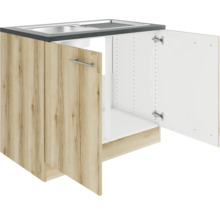 Spülenunterschrank mit zwei Türen und Griff