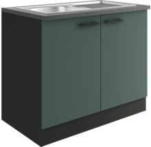 Spülenunterschrank mit zwei Türen und Spülbecken