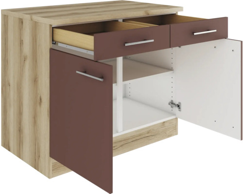 Unterschrank mit zwei Schubladen und zwei Türen