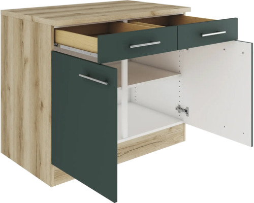 Unterschrank mit zwei Schubladen und zwei Türen