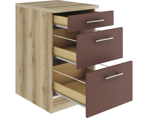 Schrank mit drei Schubladen für den Innenausbau