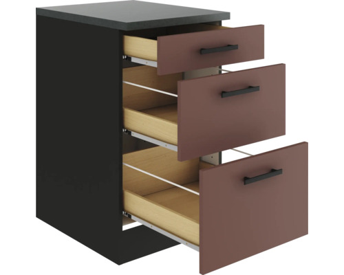 Schrank mit drei Schubladen zum Einbau