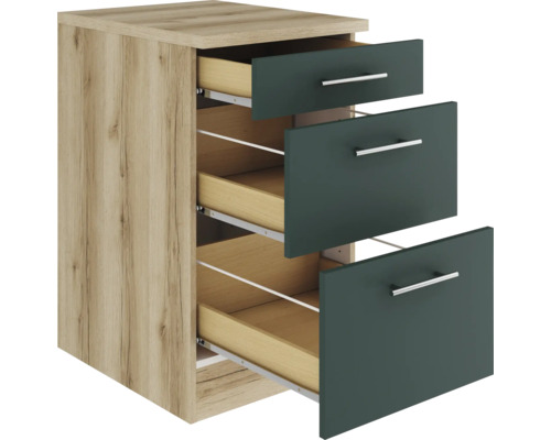 Unterschrank mit drei Schubladen für die Küche