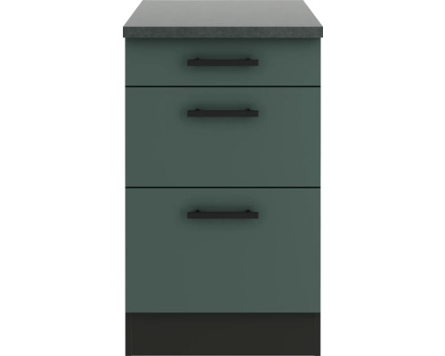 Unterschrank mit drei Schubladen für den Küchenbereich