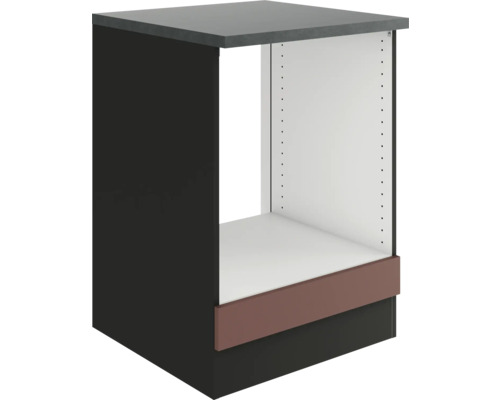 Optifit Herdumbauschrank Nizza407 BxTxH 60x60x84,8 cm rostrot matt zerlegt