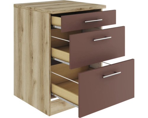 Unterschrank mit drei Schubladen für Badezimmer