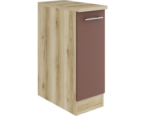 Optifit Auszugunterschrank Bari407 BxTxH 30x60x84,8 cm rostrot matt zerlegt