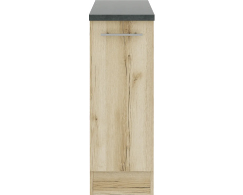 Meuble sous-lavabo avec structure en bois et poignée