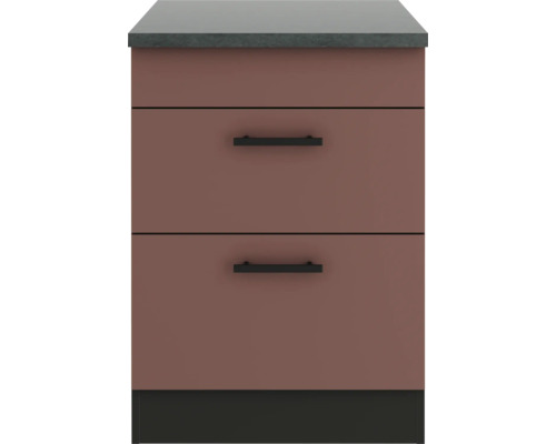 Badunterschrank mit zwei Schubladen und Ablage